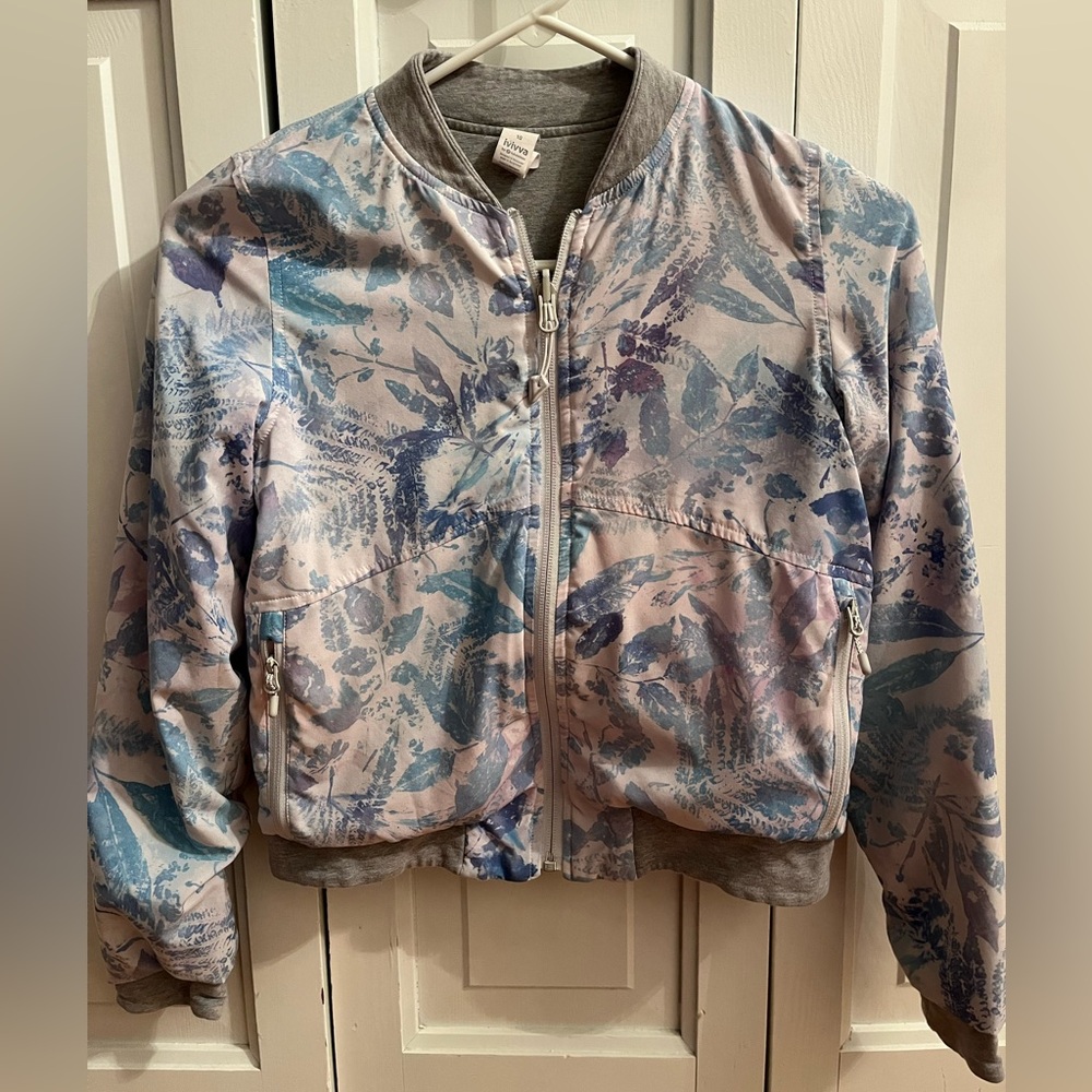 Ivivva by Lululemon Girl's Reversible Wherever You Go Bomber Jacket